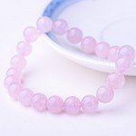 WRCXSTONE Natural 8mm Gorgeous Semi-Precious Gemstones Healing Crystal Stretch Beaded Bracelet Unisex