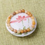 WRCXSTONE Natural 8mm Gorgeous Semi-Precious Gemstones Healing Crystal Stretch Beaded Bracelet Unisex