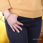 WRCXSTONE Natural 8mm Gorgeous Semi-Precious Gemstones Healing Crystal Stretch Beaded Bracelet Unisex