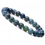 WRCXSTONE Natural 8mm Gorgeous Semi-Precious Gemstones Healing Crystal Stretch Beaded Bracelet Unisex