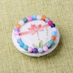 WRCXSTONE Natural 8mm Gorgeous Semi-Precious Gemstones Healing Crystal Stretch Beaded Bracelet Unisex