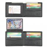 Wallet for Men-Genuine Leather RFID Blocking Bifold Stylish Wallet With 2 ID Window