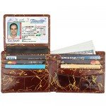 Wallet for Men-Genuine Leather RFID Blocking Bifold Stylish Wallet With 2 ID Window