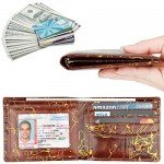 Wallet for Men-Genuine Leather RFID Blocking Bifold Stylish Wallet With 2 ID Window