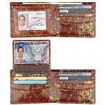 Wallet for Men-Genuine Leather RFID Blocking Bifold Stylish Wallet With 2 ID Window