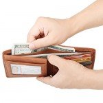 Wallet for Men-Genuine Leather RFID Blocking Bifold Stylish Wallet With 2 ID Window
