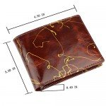 Wallet for Men-Genuine Leather RFID Blocking Bifold Stylish Wallet With 2 ID Window