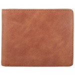 Wallet for Men-Genuine Leather RFID Blocking Bifold Stylish Wallet With 2 ID Window