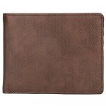 Wallet for Men-Genuine Leather RFID Blocking Bifold Stylish Wallet With 2 ID Window