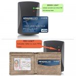 Wallet for Men-Genuine Leather RFID Blocking Bifold Stylish Wallet With 2 ID Window