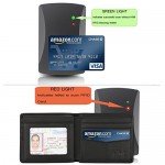 Wallet for Men-Genuine Leather RFID Blocking Bifold Stylish Wallet With 2 ID Window