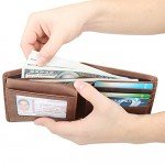 Wallet for Men-Genuine Leather RFID Blocking Bifold Stylish Wallet With 2 ID Window