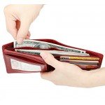Wallet for Men-Genuine Leather RFID Blocking Bifold Stylish Wallet With 2 ID Window