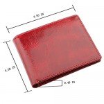 Wallet for Men-Genuine Leather RFID Blocking Bifold Stylish Wallet With 2 ID Window