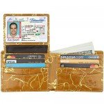 Wallet for Men-Genuine Leather RFID Blocking Bifold Stylish Wallet With 2 ID Window