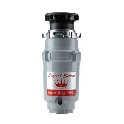 Waste King Legend Series 1/2 HP Continuous Feed Garbage Disposal with Power Cord - (L-1001)
