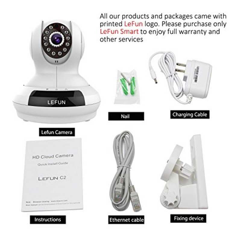 WiFi Camera, LeFun Wireless Surveillance Camera IP Camera Nanny Cam