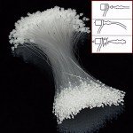 Wideskall 3" inch Snap Lock Pin Security Loop Plastic Price Tag Fastener Tie LOT - Pack of 1000