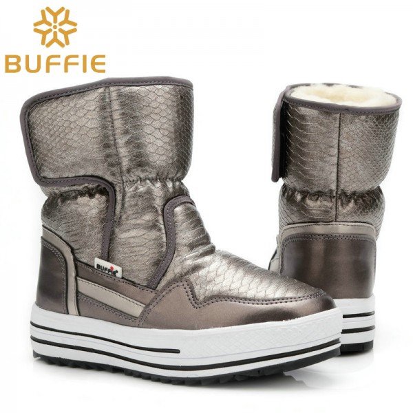 Winter Women Boots  thermal boots lady shoes boys girls waterproof snow boot plus size fashion shoe non-slip thick fur free ship