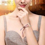 Wistic Hamsa Evil Eye Adjustable Bracelet Kabbalah Silver String Bracelet for Women Men Girls boys
