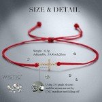 Wistic Hamsa Evil Eye Adjustable Bracelet Kabbalah Silver String Bracelet for Women Men Girls boys