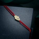 Wistic Hamsa Evil Eye Adjustable Bracelet Kabbalah Silver String Bracelet for Women Men Girls boys