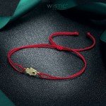 Wistic Hamsa Evil Eye Adjustable Bracelet Kabbalah Silver String Bracelet for Women Men Girls boys