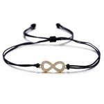 Wistic Hamsa Evil Eye Adjustable Bracelet Kabbalah Silver String Bracelet for Women Men Girls boys