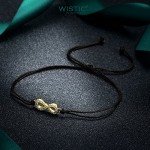 Wistic Hamsa Evil Eye Adjustable Bracelet Kabbalah Silver String Bracelet for Women Men Girls boys