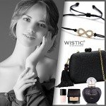 Wistic Hamsa Evil Eye Adjustable Bracelet Kabbalah Silver String Bracelet for Women Men Girls boys