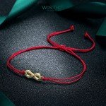 Wistic Hamsa Evil Eye Adjustable Bracelet Kabbalah Silver String Bracelet for Women Men Girls boys