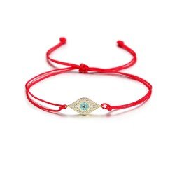 Wistic Hamsa Evil Eye Adjustable Bracelet Kabbalah Silver String Bracelet for Women Men Girls boys