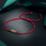 Wistic Hamsa Evil Eye Adjustable Bracelet Kabbalah Silver String Bracelet for Women Men Girls boys
