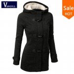 Women Causal Coat 2018 New Spring Autumn Women's Overcoat Female Hooded Coat Zipper Horn Button Outwear Jacket Casaco Feminino