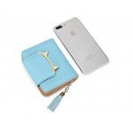 Women Cute Cat Mini Wallet Design Coin Purse leather Wrist Strap