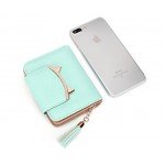 Women Cute Cat Mini Wallet Design Coin Purse leather Wrist Strap