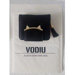 Women Cute Cat Mini Wallet Design Coin Purse leather Wrist Strap