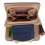 Women Cute Cat Mini Wallet Design Coin Purse leather Wrist Strap