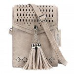 Women Small Crossbody Bag, seOSTO Tassel Cell Phone Purse Wallet Bags
