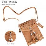 Women Small Crossbody Bag, seOSTO Tassel Cell Phone Purse Wallet Bags