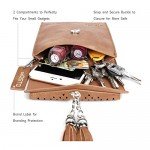 Women Small Crossbody Bag, seOSTO Tassel Cell Phone Purse Wallet Bags