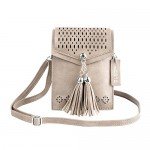 Women Small Crossbody Bag, seOSTO Tassel Cell Phone Purse Wallet Bags