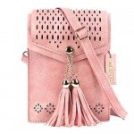 Women Small Crossbody Bag, seOSTO Tassel Cell Phone Purse Wallet Bags