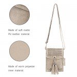 Women Small Crossbody Bag, seOSTO Tassel Cell Phone Purse Wallet Bags
