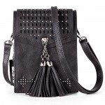 Women Small Crossbody Bag, seOSTO Tassel Cell Phone Purse Wallet Bags