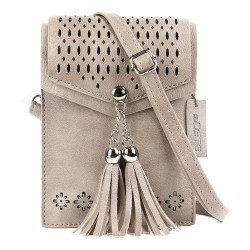 Women Small Crossbody Bag, seOSTO Tassel Cell Phone Purse Wallet Bags