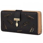Women Wallet PU Leather Zipper Long Purse Credit Card Clutch Holder Strap Handbag
