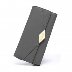 Women Wallet Soft Leather Designer Trifold Multi Card Organizer Lady Clutch