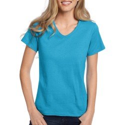 Women's Comfort Soft Short Sleeve V-neck Tee