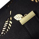 Women's Long Leaf Bifold Wallet Leather Card Holder Purse Clutch Wallet Women's Long Leaf Bifold Wallet Leather Card Holder Purse Clutch Wallet